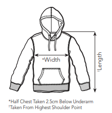 C2200 Ringspun Blended Adult Hood 280 gsm Unisex