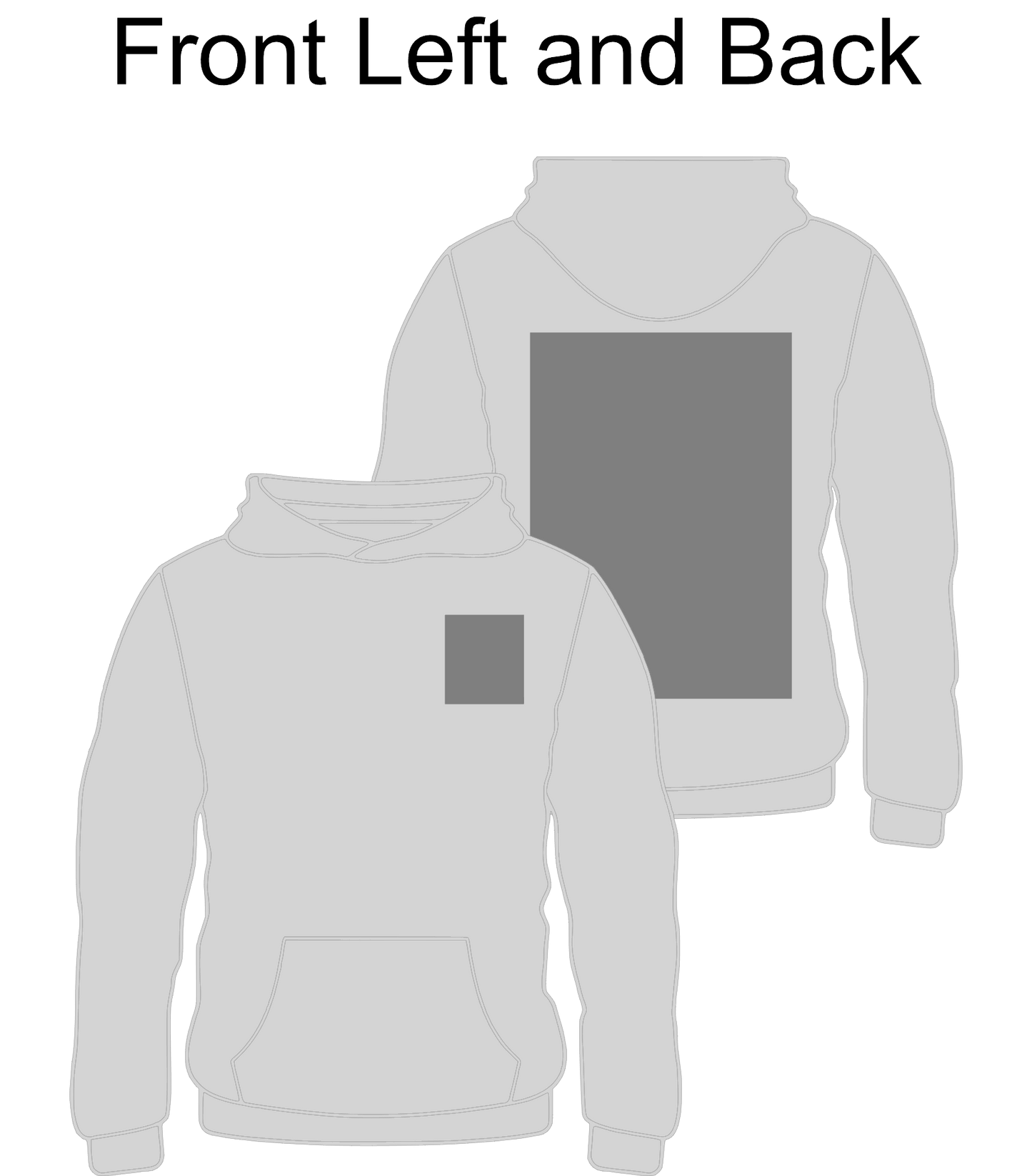 Left Front Print &  Full Back