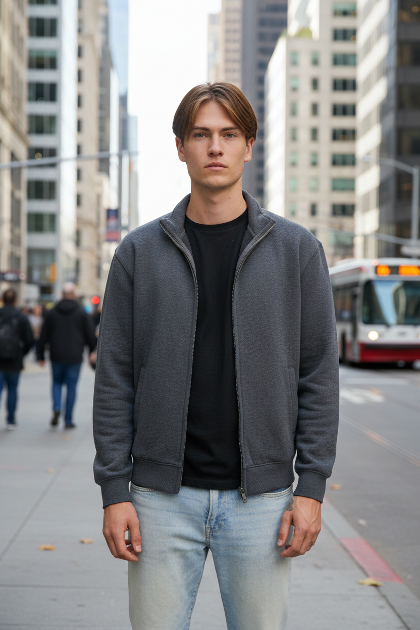 Juno CR08 Full Zip Jacket – 280 gsm Clean Lines, Premium Comfort