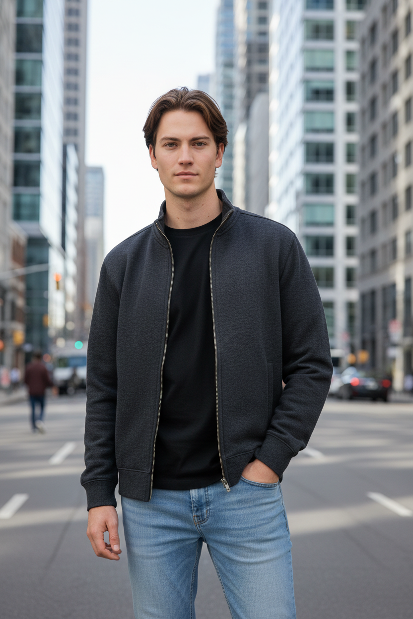 Juno CR08 Full Zip Jacket – 280 gsm Clean Lines, Premium Comfort