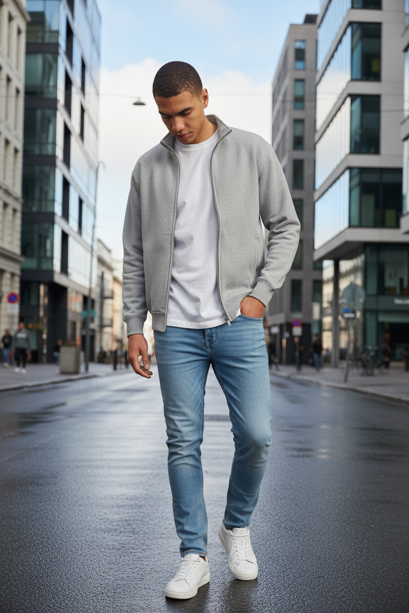Juno CR08 Full Zip Jacket – 280 gsm Clean Lines, Premium Comfort